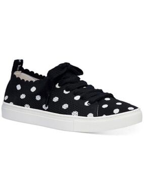 Kate Spade Abbie Sneaker | black & white polka dot sz 6